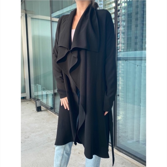 Long Black Thin Blazer, size XS - Picture 2 of 3